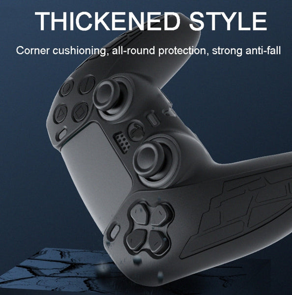 For PS5 Gamepad Silicone Case Non-slip Texture Thickened Protective Cover