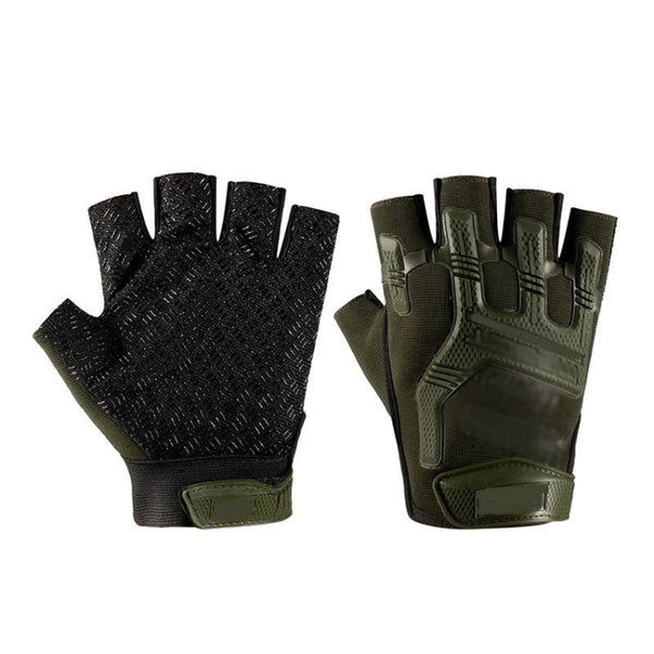 Outdoor Sports Non-slip Silicone Protective Half-finger Gloves, Free Code
