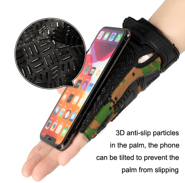 Outdoor Sports Non-slip Silicone Protective Half-finger Gloves, Free Code