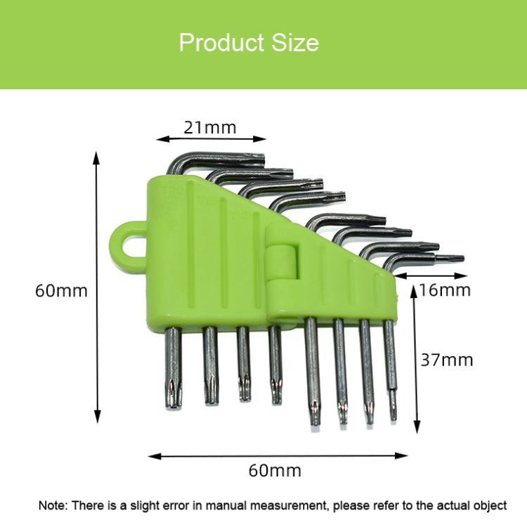 HUIJIAQI Hexagon Torx Screwdriver Spanner Multifunction Combination Tool, 8pcs/set