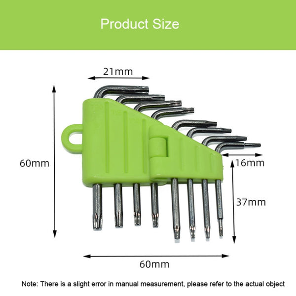 HUIJIAQI Hexagon Torx Screwdriver Spanner Multifunction Combination Tool, 8pcs/set