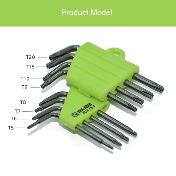 HUIJIAQI Hexagon Torx Screwdriver Spanner Multifunction Combination Tool, 8pcs/set