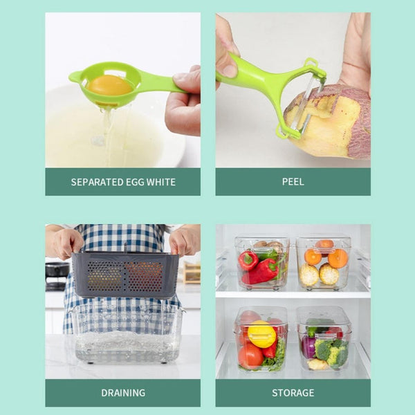 22 in 1 Multifunctional Food Chopper Grater Onion Dicer Veggie Cutter with 13 Stainless Steel Blades, 22 in 1 Multifunctional