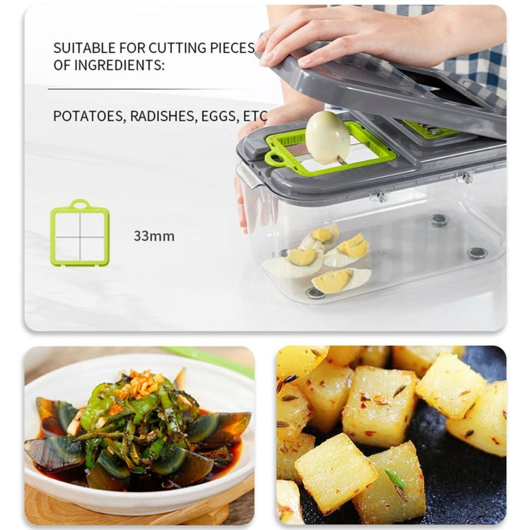 22 in 1 Multifunctional Food Chopper Grater Onion Dicer Veggie Cutter with 13 Stainless Steel Blades, 22 in 1 Multifunctional