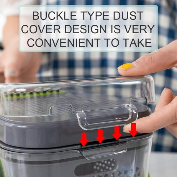 22 in 1 Multifunctional Food Chopper Grater Onion Dicer Veggie Cutter with 13 Stainless Steel Blades, 22 in 1 Multifunctional