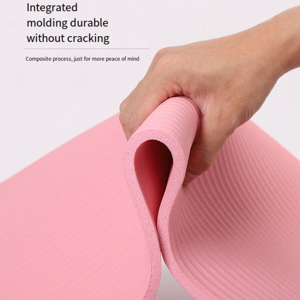 187 x 62.5 x 0.8cm NBR Yoga Mat Widened and Thickened Non-slip Dance Fitness Mat