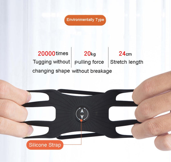 3 In 1 Four Jaws Detachable Swivel Arm Wrist Strap Bicycle Holder For 4.5-6.5 inch Phones