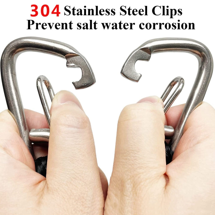 Pier Stainless Steel Clamp Boat Rope Accessories PWC Built-In Buffer Kayak Mooring Cable