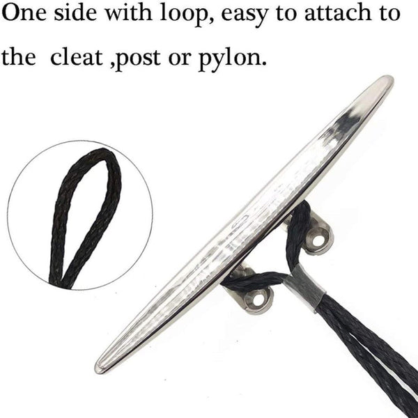 Pier Stainless Steel Clamp Boat Rope Accessories PWC Built-In Buffer Kayak Mooring Cable