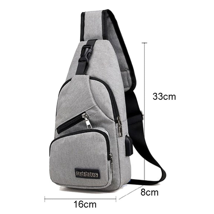 MeiJieLuo Simple Men Chest Bag Sports Youth Shoulder Crossbody Bag