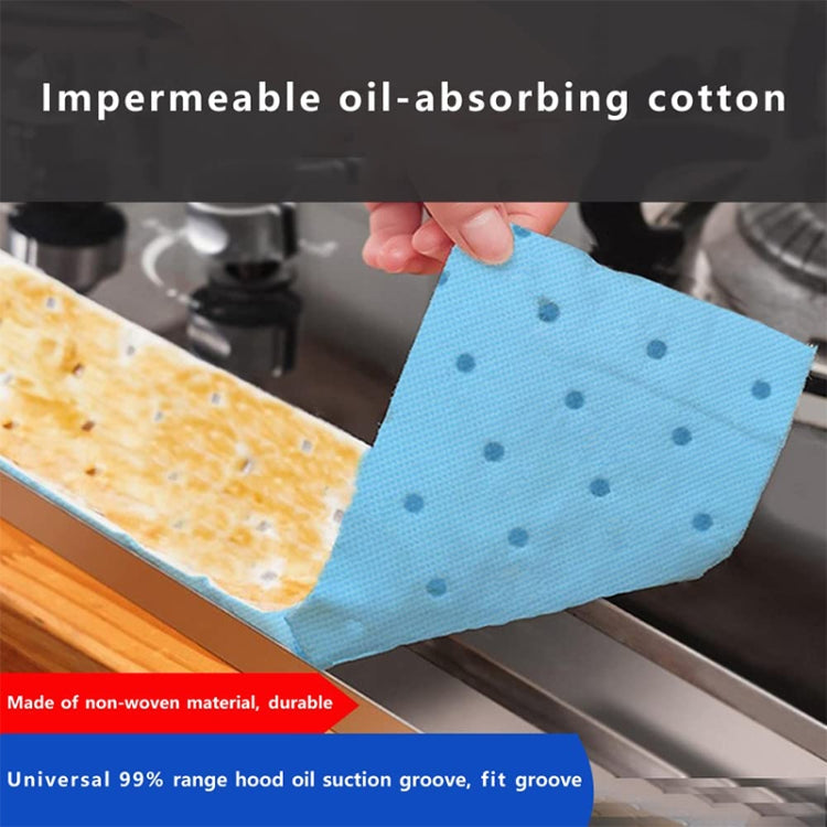 10pcs /Pack Disposable Oil Groove Suction Paper for Cooker Hoods, 7x90cm Regular, 10x90cm Regular, 7x90cm Thickened, 10x90cm Thickened