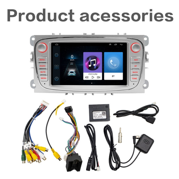 For Ford Focus 7 Inch HD Android Navigation Bluetooth RDS Radio
