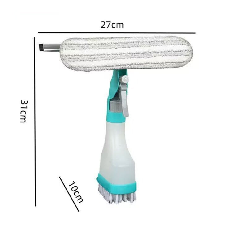 4 In 1 Double-sided Glass Wiper Window Squeegee Portable Spray Mirror Car Glass Cleaner, YJ520
