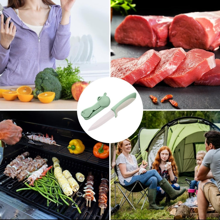 4-inch Hippo Ceramic Fruit Knife Supplementary Food Knife