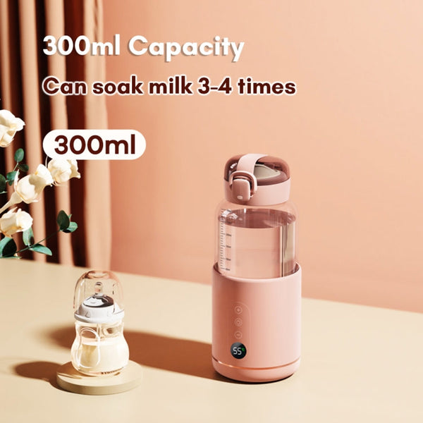 300ml Wireless Instant Water Warmer Electric Kettle for Baby Formula With 5200 mAh Battery Capacity