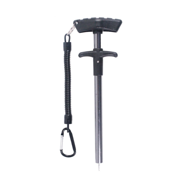 Aluminum Alloy Decoupler T-Shaped Fish Hook Remover Sea Fishing Equipment 24 X 7.5cm, Blue, Red, Gray, Blue+ Spring Rope, Red+ Spring Rope, Gray+Spring Rope