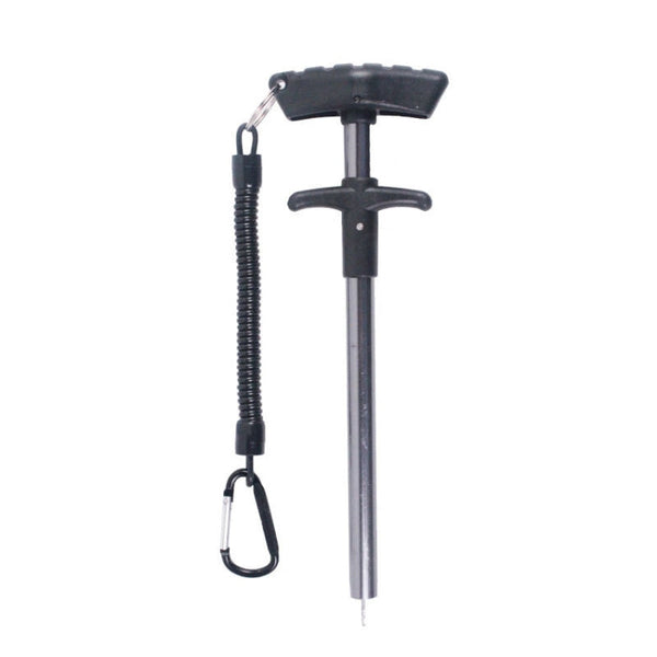 Aluminum Alloy Decoupler T-Shaped Fish Hook Remover Sea Fishing Equipment 24 X 7.5cm, Blue, Red, Gray, Blue+ Spring Rope, Red+ Spring Rope, Gray+Spring Rope