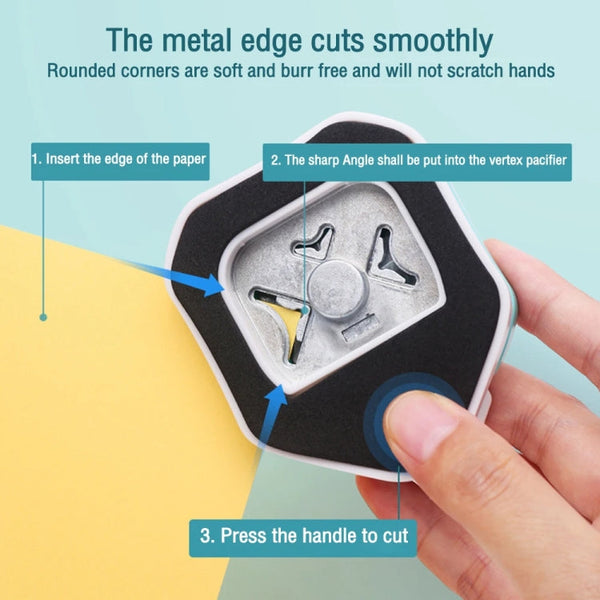 3 In 1 Fancy Corner Cutter Multi-angle Corner Cutter Chamfering Embosser