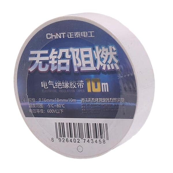 CHINT Electrical Tape Waterproof PVC Wire Insulation Tapes, 10m Blue, 20m Blue, 20m Black, 20m White