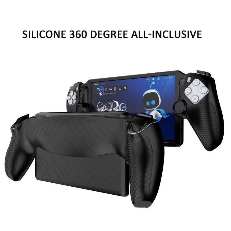 For Sony PS Portal Game Console Silicone Protective Cover Oil Spray All-Inclusive Protective Case, Silicone