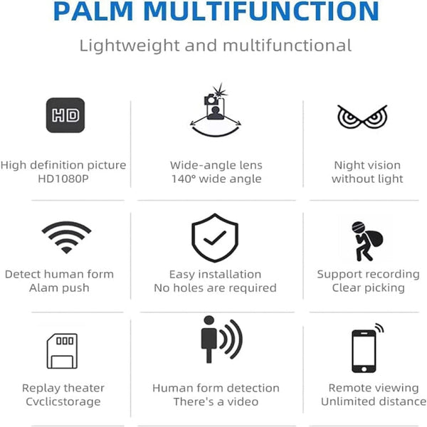 2 Million Pixel HD Home Smart WIFI Remote Mini 1080P Surveillance Camera