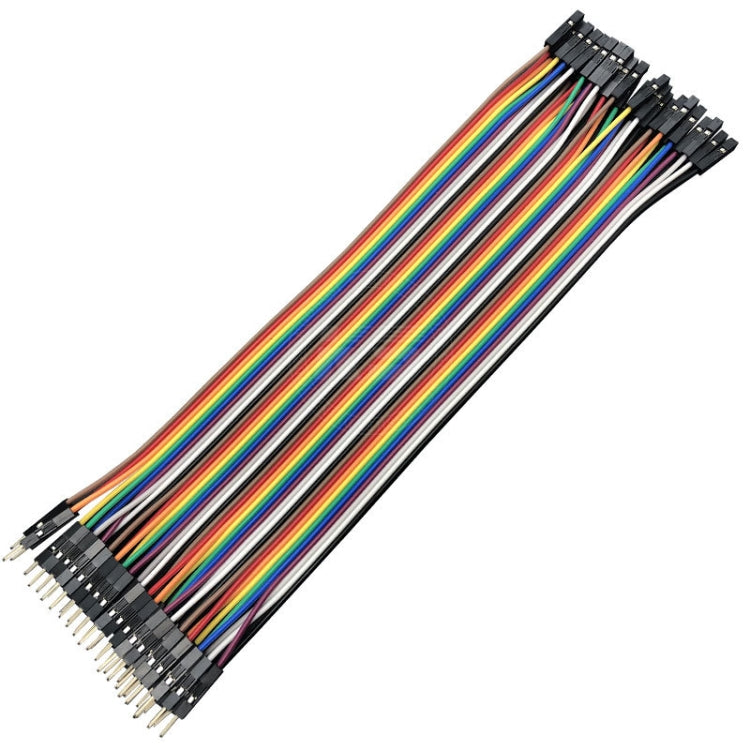 40P DuPont Cable Double-Ended Colorful Wires Wiring Terminal, 10cm, 20cm, 30cm