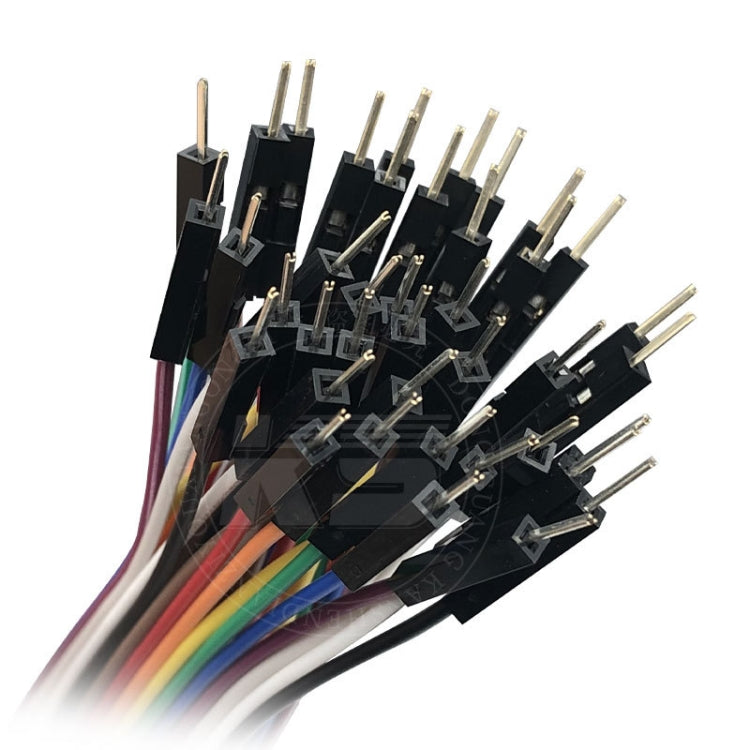 40P DuPont Cable Double-Ended Colorful Wires Wiring Terminal, 10cm, 20cm, 30cm