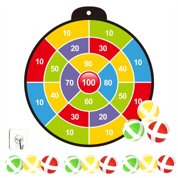 Kindergarten Indoor Outdoor Sticky Target Ball Toys With 12 Balls