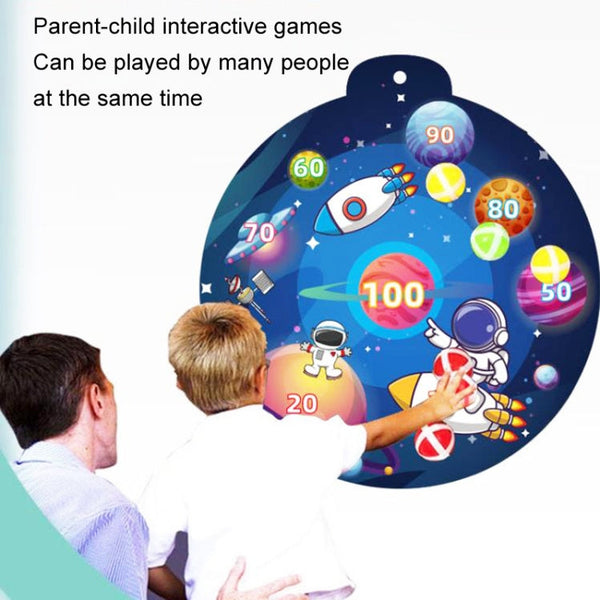 Kindergarten Indoor Outdoor Sticky Target Ball Toys With 12 Balls