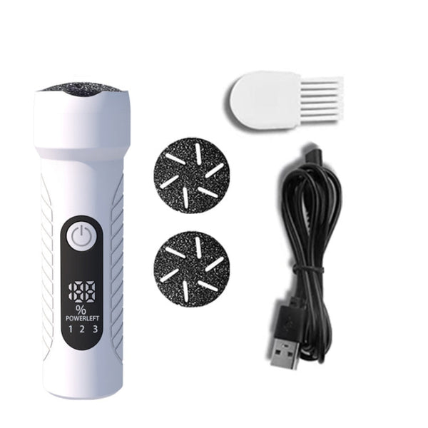Electric Foot File Pedicure Kit Waterproof Feet Callus Remover, White, Kit 1 White, Kit 2  White, Matte Black, Kit 1 Black, Kit 2  Black