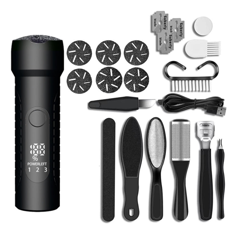 Electric Foot File Pedicure Kit Waterproof Feet Callus Remover, White, Kit 1 White, Kit 2  White, Matte Black, Kit 1 Black, Kit 2  Black