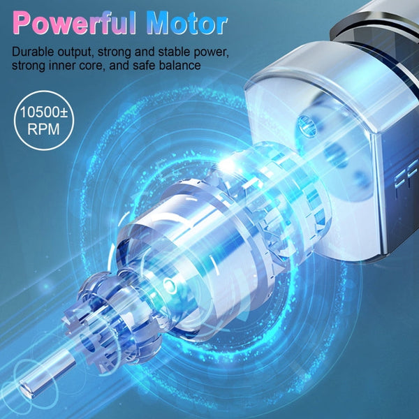 Electric Foot File Pedicure Kit Waterproof Feet Callus Remover, White, Kit 1 White, Kit 2  White, Matte Black, Kit 1 Black, Kit 2  Black