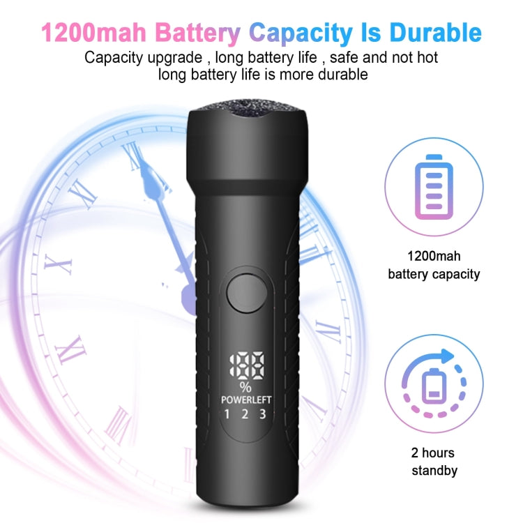 Electric Foot File Pedicure Kit Waterproof Feet Callus Remover, White, Kit 1 White, Kit 2  White, Matte Black, Kit 1 Black, Kit 2  Black