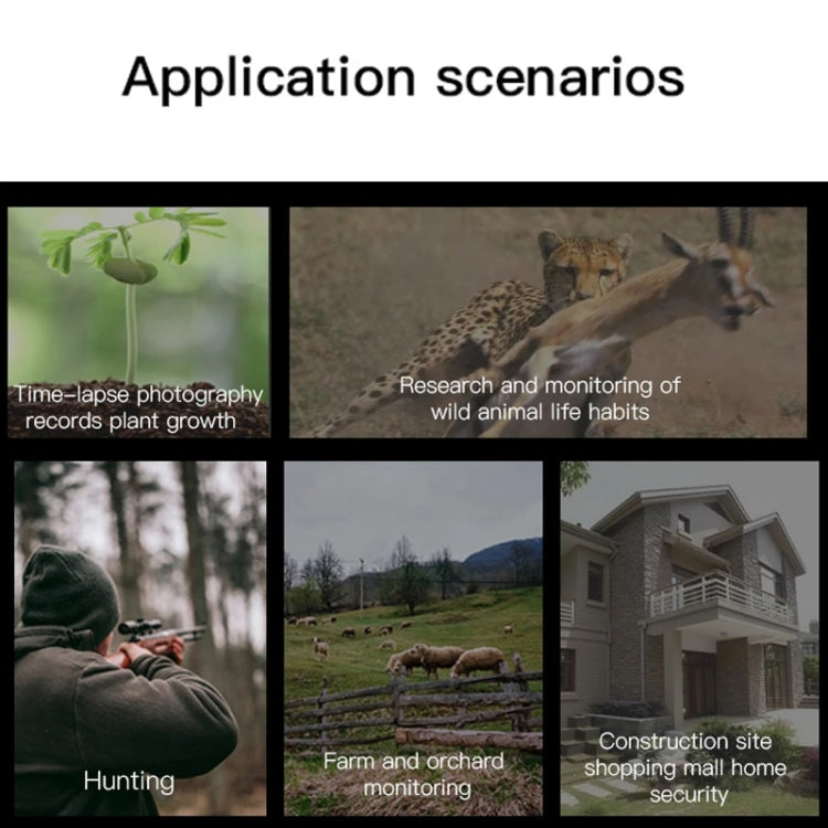 H8201 4K Dual Lens Infrared Camera 32MP HD Night Vision Monitoring Animal Field Outdoor Camera