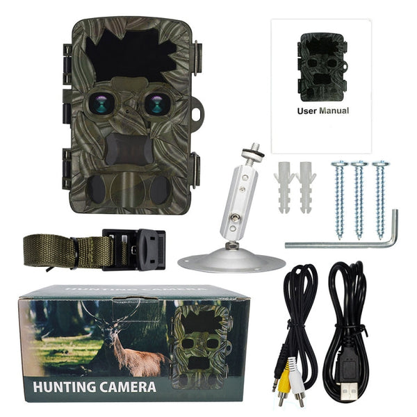 H8201 4K Dual Lens Infrared Camera 32MP HD Night Vision Monitoring Animal Field Outdoor Camera