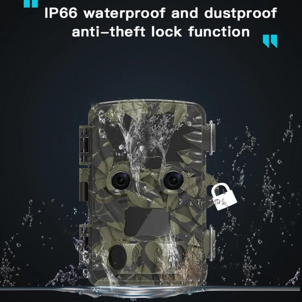 H8201 4K Dual Lens Infrared Camera 32MP HD Night Vision Monitoring Animal Field Outdoor Camera