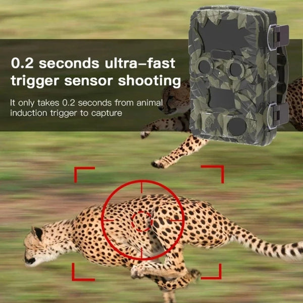 H8201 4K Dual Lens Infrared Camera 32MP HD Night Vision Monitoring Animal Field Outdoor Camera