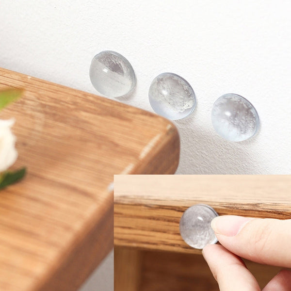 Closet Door Anti-Bump Pad Toilet Seat Muffler Silent Paste Cushioning Self-Adhesive Anti-Slip Rubber Pellets, 12pcs /Pack KM.1032