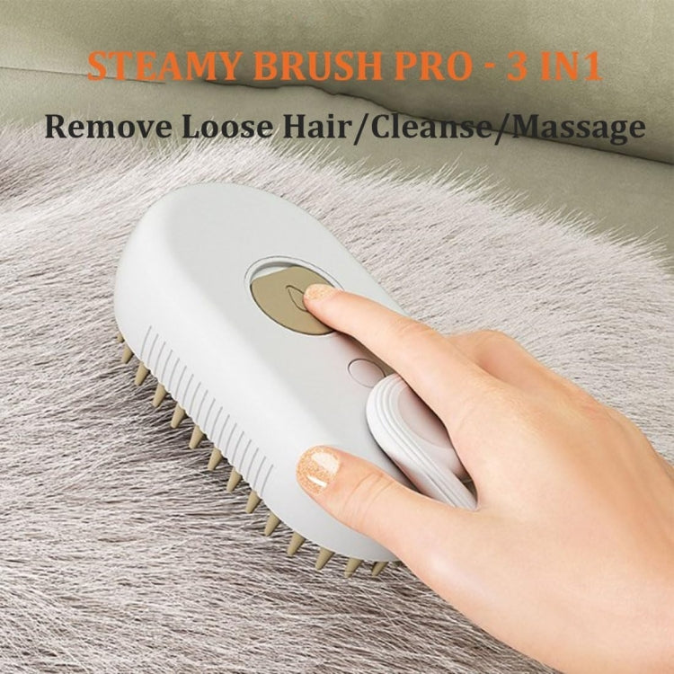Pet Electric Spray Comb Rechargeable Cat Steamy Grooming Brush Cleaning Tool