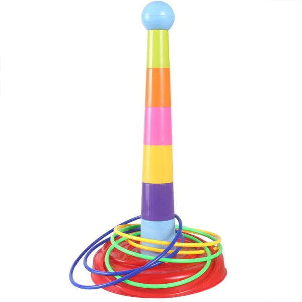 Night Market Stall Detachable Throwing Hoop Toys Children Parent-Child Games, 1 Tower 3 Circles, 1 Tower 9 Circles, 1 Tower+12 Circles, 1 Tower 18 Circles, 1 Tower 24 Circles, 1 Tower+36 Circles, 2 Towers 30 Circles, 2 Towers 48 Circles