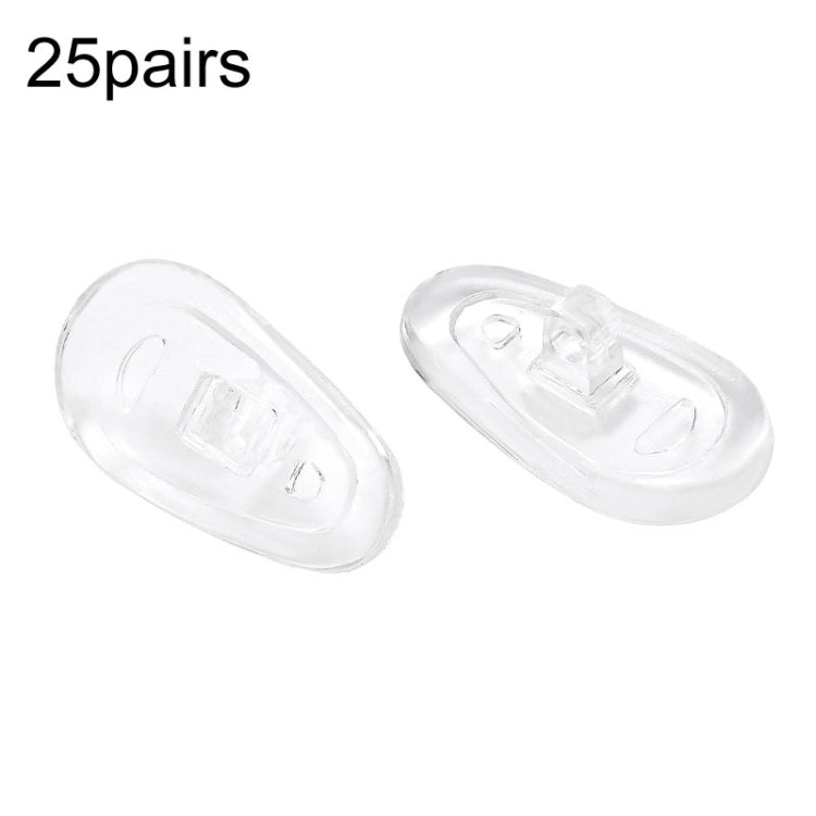 25pairs Eyeglasses Airbag Nosepiece Silicone Soft Nose Pad Universal Accessory, Medium, Large, Non-Slip