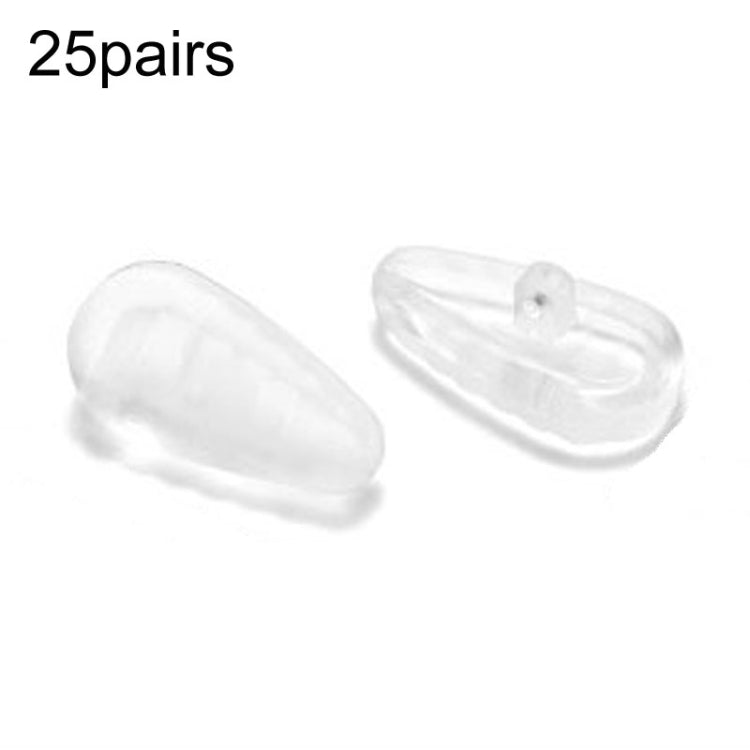 25pairs Eyeglasses Airbag Nosepiece Silicone Soft Nose Pad Universal Accessory, Medium, Large, Non-Slip