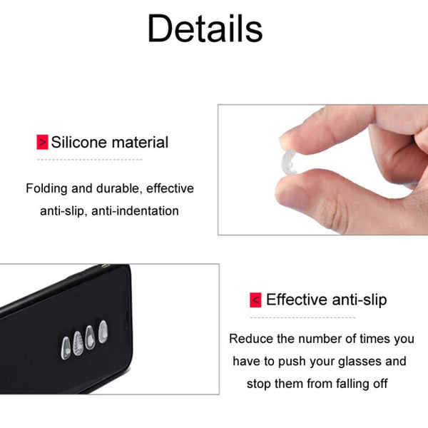 25pairs Eyeglasses Airbag Nosepiece Silicone Soft Nose Pad Universal Accessory, Medium, Large, Non-Slip
