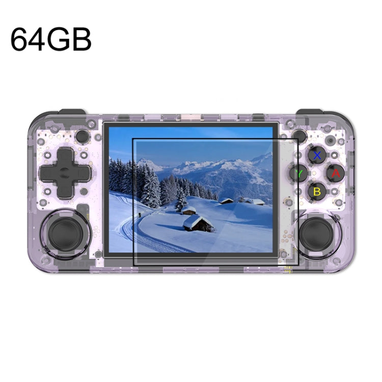 ANBERNIC RG35XX H Handheld Game Console 3.5 Inch IPS Screen Linux System, 64GB, 64GB+128GB