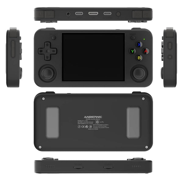 ANBERNIC RG35XX H Handheld Game Console 3.5 Inch IPS Screen Linux System, 64GB, 64GB+128GB