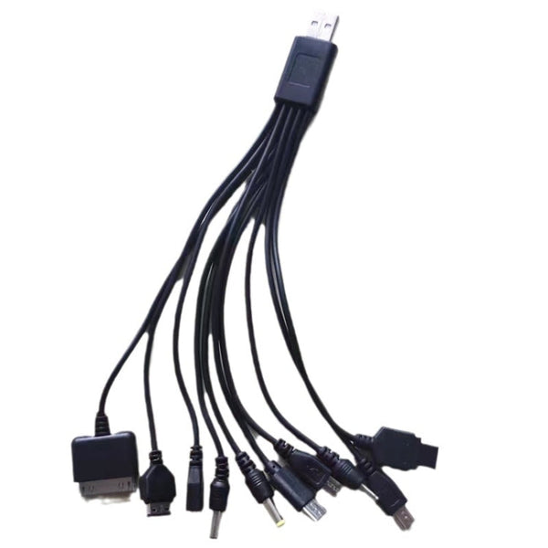 10 In 1 Multifunction USB Charging Cable For IPhone / PSP / Camera / Nokia / HTC / LG / Samsung