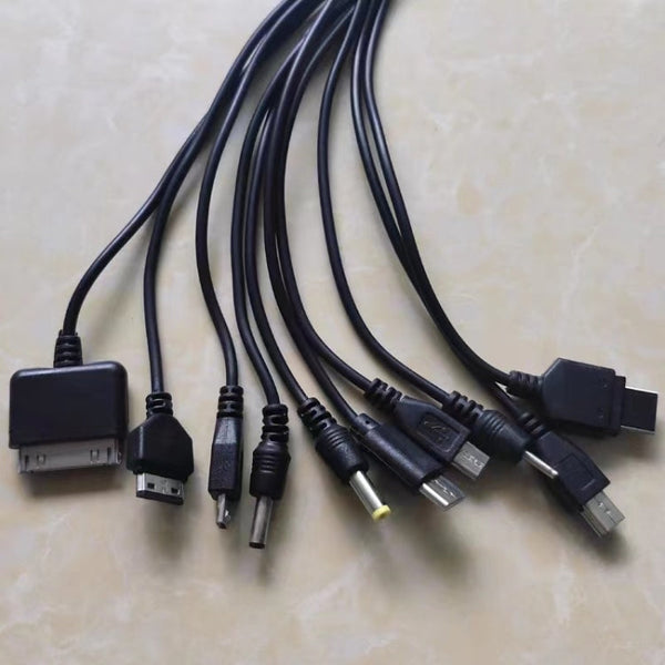 10 In 1 Multifunction USB Charging Cable For IPhone / PSP / Camera / Nokia / HTC / LG / Samsung