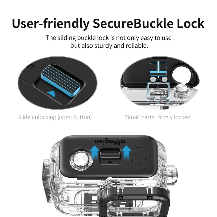 aMagisn Horizontal and Vertical Shooting Dive Shell 60m Waterproof Shell Accessories