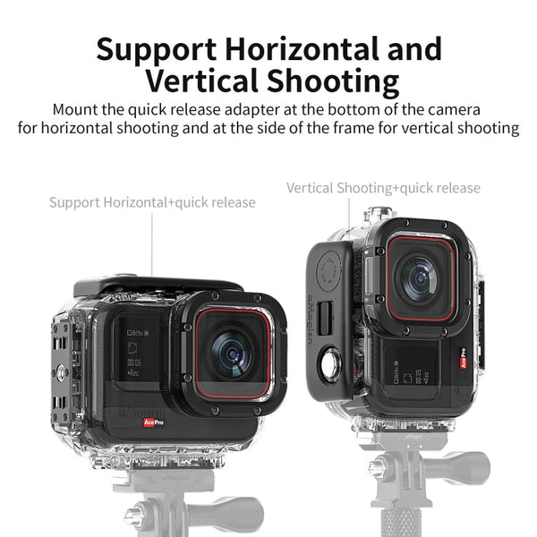 aMagisn Horizontal and Vertical Shooting Dive Shell 60m Waterproof Shell Accessories