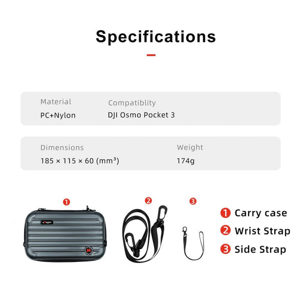 For DJI Osmo Pocket 3 aMagisn Small Organizer Bag Sports Camera Protective Accessories